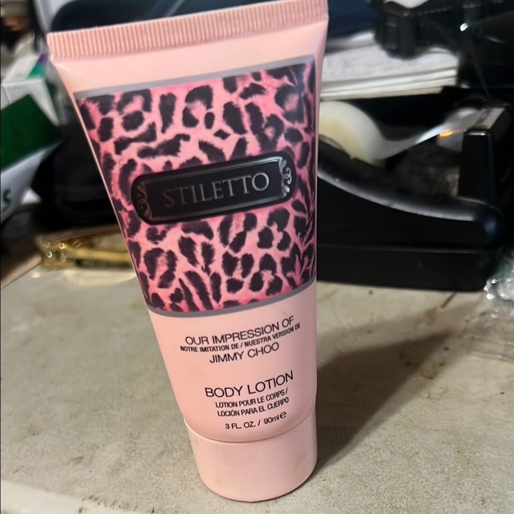 Stiletto Pink Leopard Body Lotion